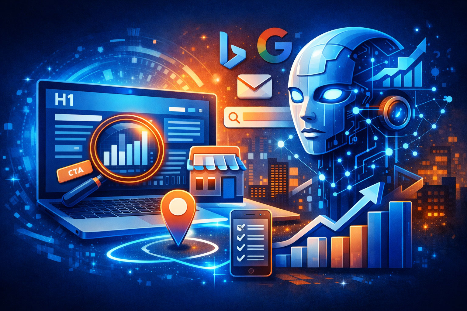 Strukturierter Website-Aufbau für Dienstleister