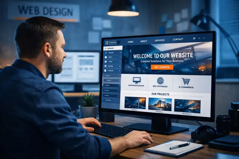 Website creation on-page